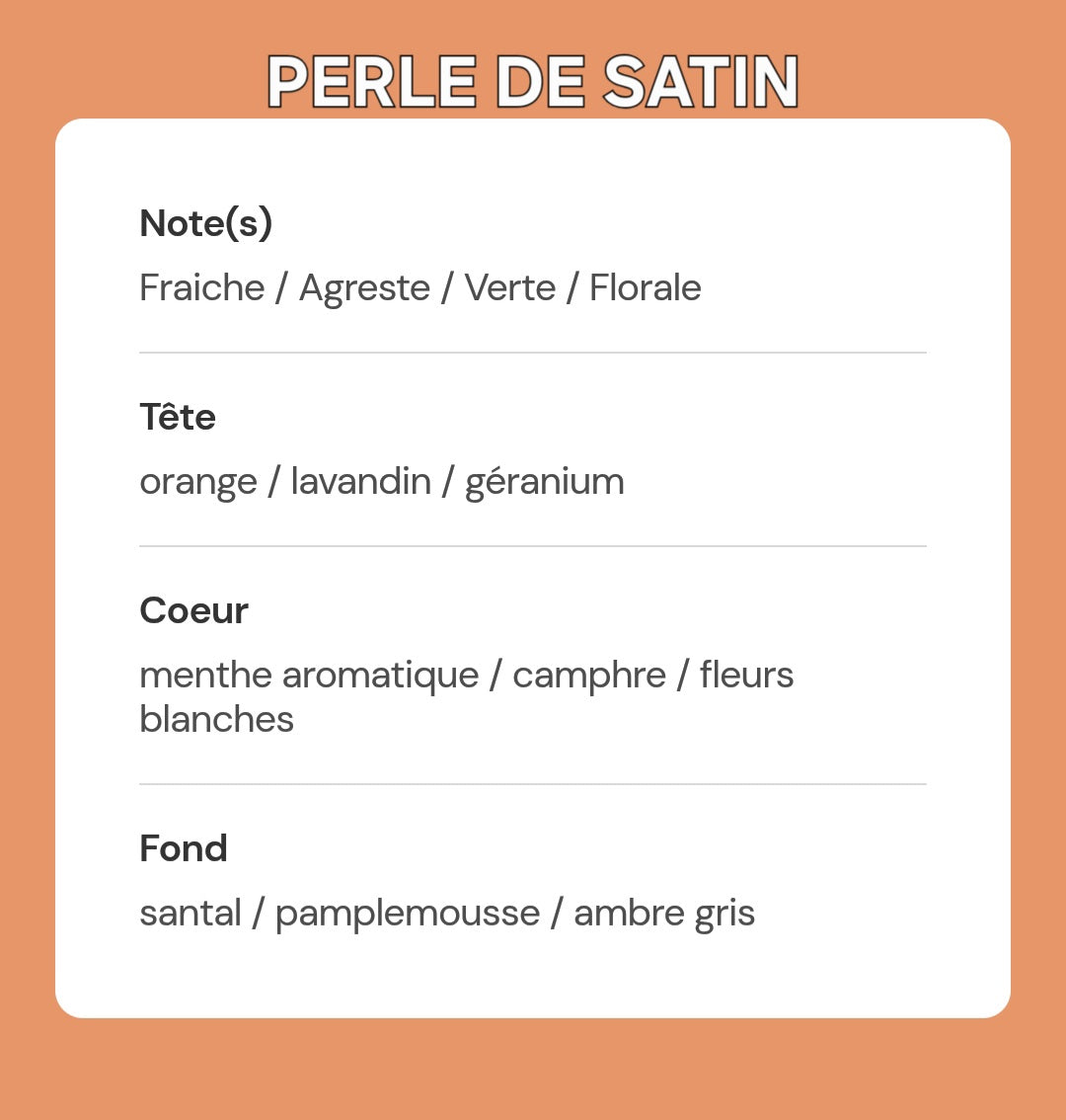 BRUME PERLE DE SATIN