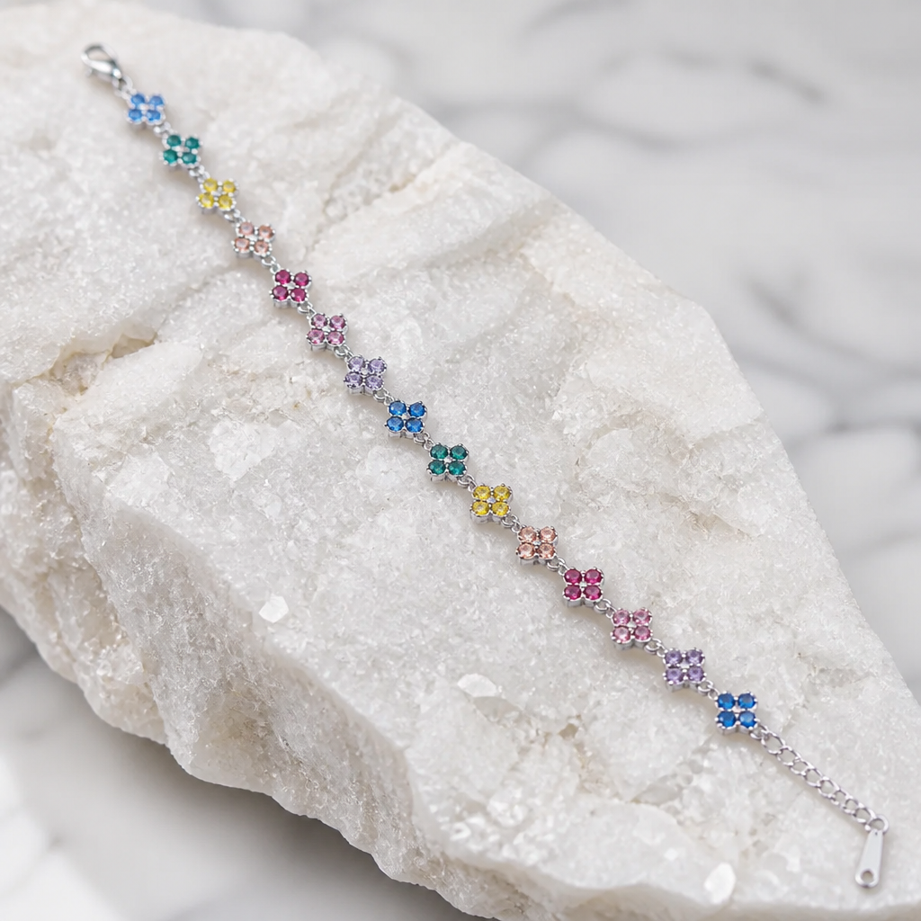 PRINCESSE ARGENT MULTICOLORE