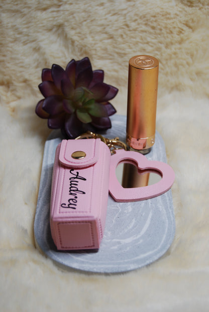 ETUI ROUGE A LEVRE ET MIROIR