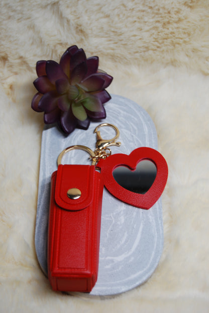 ETUI ROUGE A LEVRE ET MIROIR